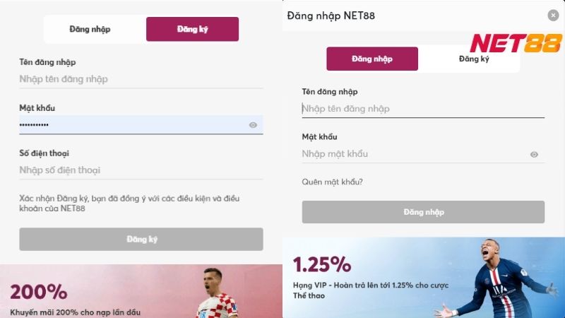 Thương hiệu đã đơn giản hoá mọi thao tác tạo account, gia nhập cộng đồng hội viên