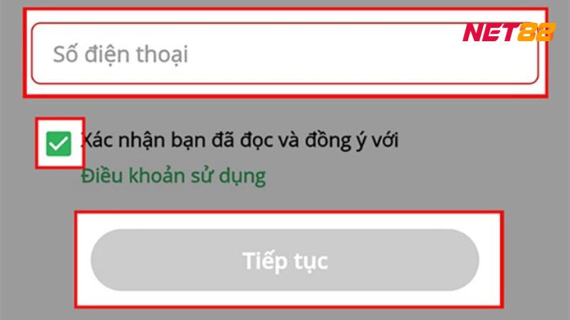 Điều khoản sử dụng 1 Người chơi phải tích vào ô đồng ý điều khoản điều kiện sử dụng mới tạo account thành công