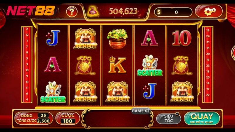 Thần Tài Giá Đáo NET88 | Game Slot Hấp Dẫn Nhất 2025 4 Mỗi biểu tượng trong game có đặc điểm kèm mức thưởng riêng