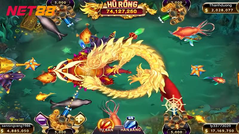 Bắn Cá Thần Rồng NET88 | Tất Tần Tật Về Cách Chơi Game 2 Trò chơi cung cấp nhiều phòng bắn cá khác nhau