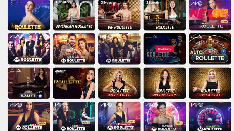 Roulette Net88 - Cá Cược Live Casino Tỷ Lệ Trúng Siêu Cao 2 Net88 cung cấp đa dạng cách chơi vòng quay số may mắn cho bet thủ thử vận may
